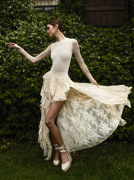 BISCOTTI-KARYS MIXED MEDIA SKIRT