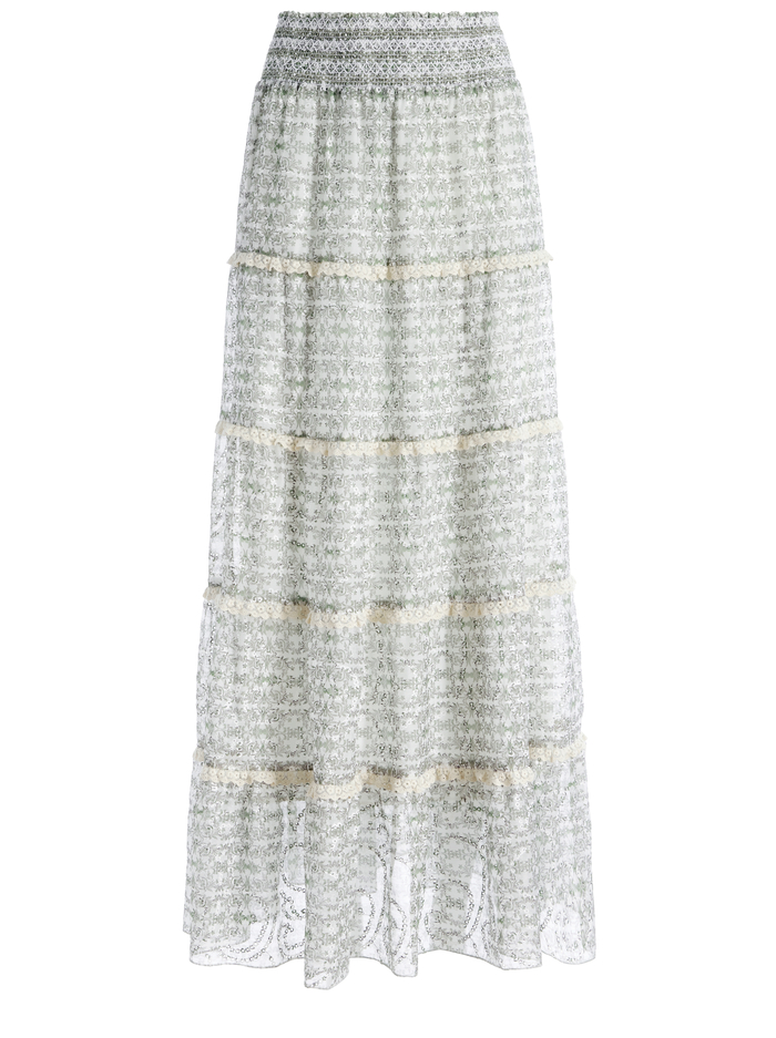 AISHA TIERED MAXI SKIRT - REPUBLIC GEO image 5 - Alice And Olivia