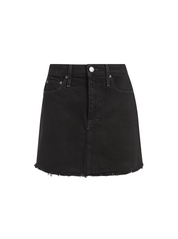 GOOD HIGH RISE 5 POCKET SKIRT - NIGHT FEVER image 5 - Alice And Olivia