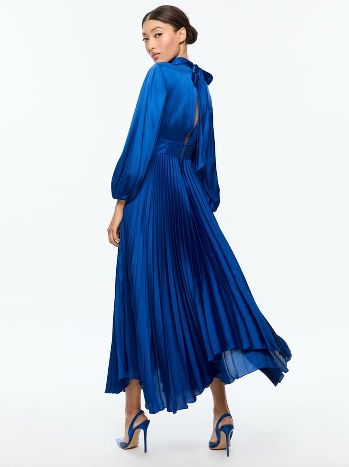 MAHOGANY MAXI DRESS - ROYAL image 2 - Alice And Olivia