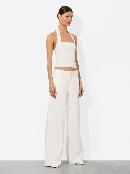 SOFT WHITE-CELLY HALTER TANK