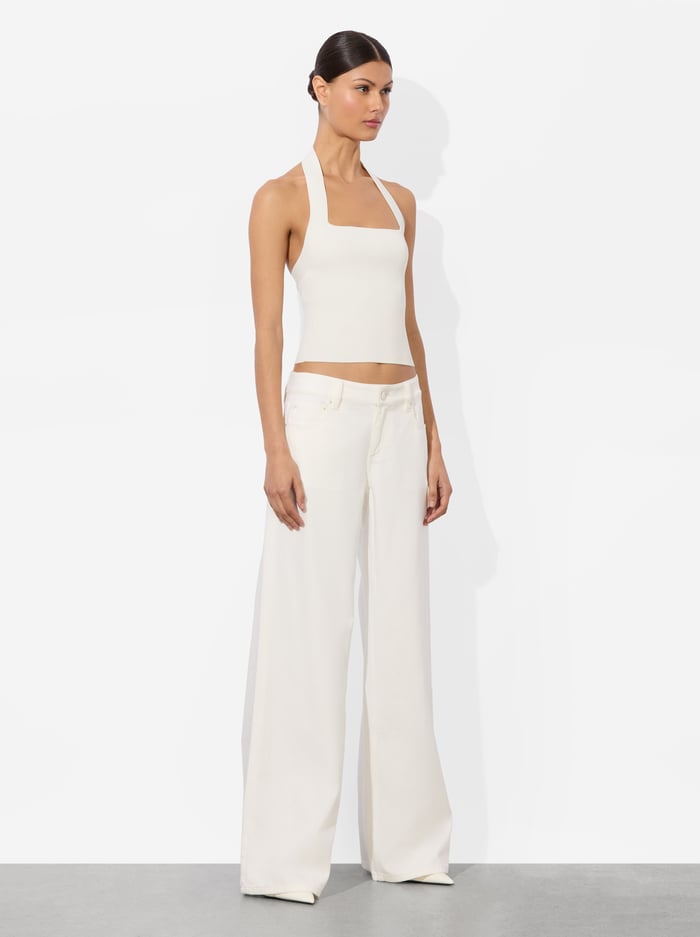 CELLY HALTER TANK - SOFT WHITE image 4 - Alice And Olivia