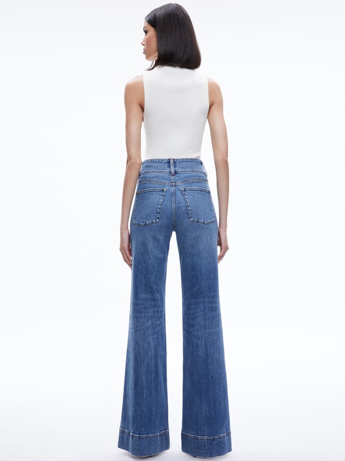 DARCEY TURTLENECK SWEATER TANK - ECRU image 1 - Alice And Olivia