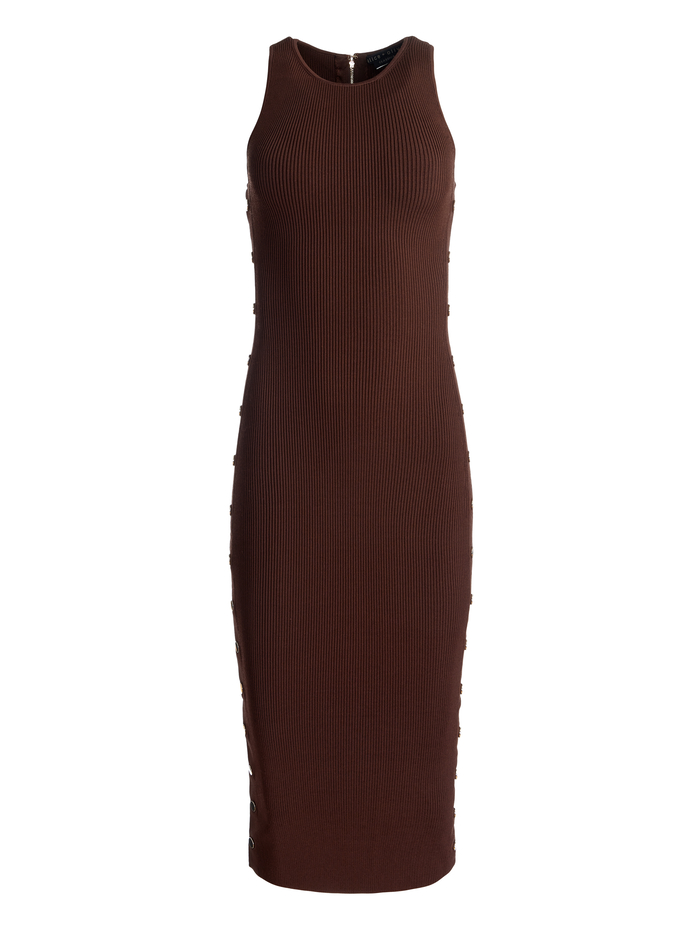 LALITA RACERBACK TANK DRESS - DARK CHOCOLATE image 5 - Alice And Olivia