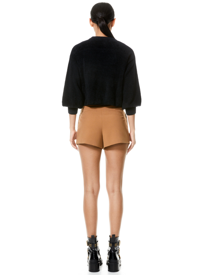 ADELINA BELTED SHORT - CAMEL image 1 - ALICE + OLIVIA