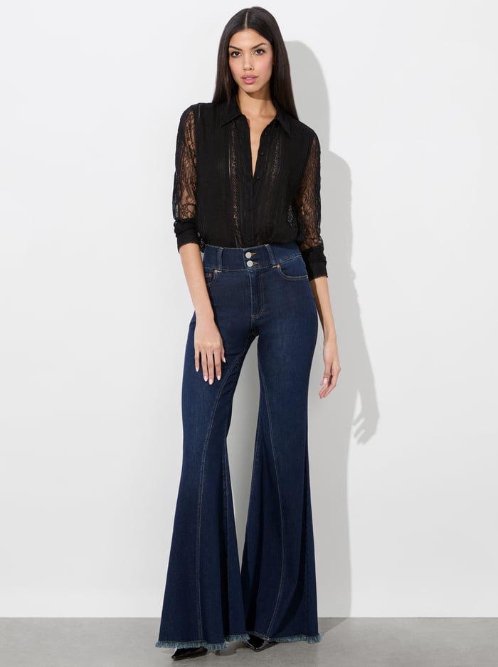 WILLA LACE TOP - BLACK image 1 - Alice And Olivia
