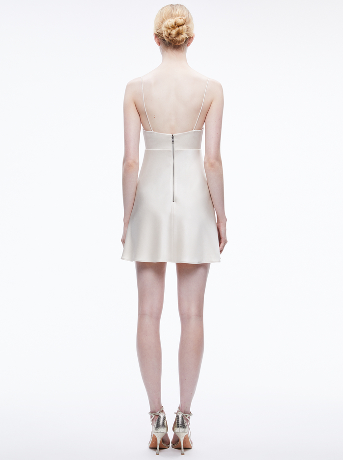 JULIETTA MINI SLIP DRESS - CHAMPAGNE image 1 - Alice And Olivia