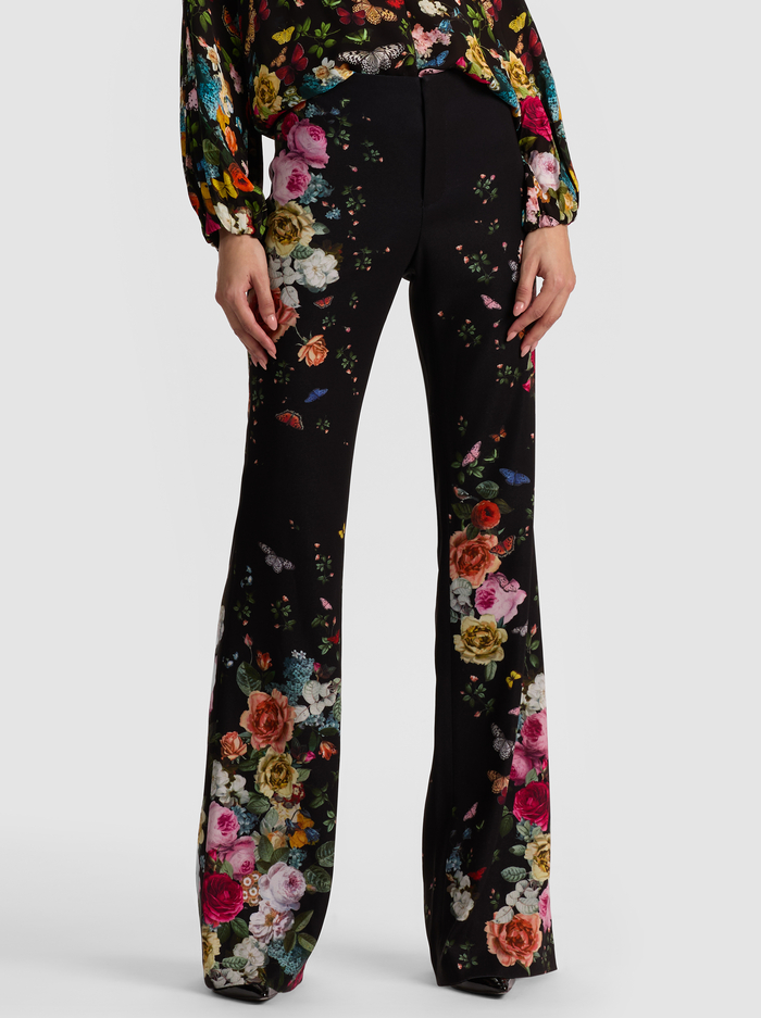 TEENY BOOTCUT PANT - SOLAR STRENGTH BLACK - ALICE + OLIVIA