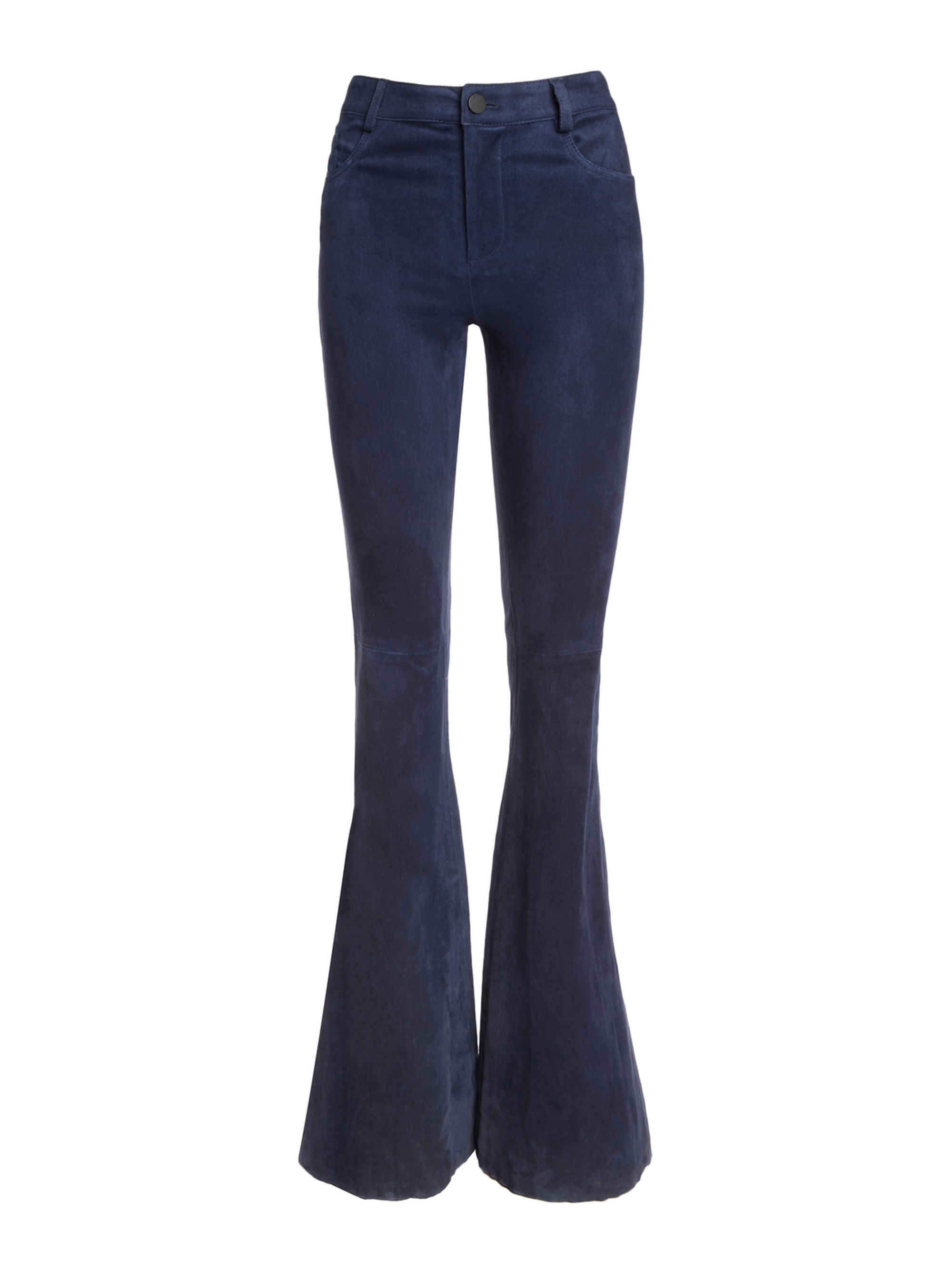 Suede Bell Pant In Navy | Alice And Olivia