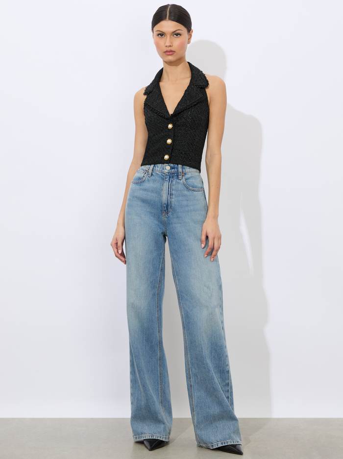 MERI HALTER VEST - BLACK image 4 - Alice And Olivia