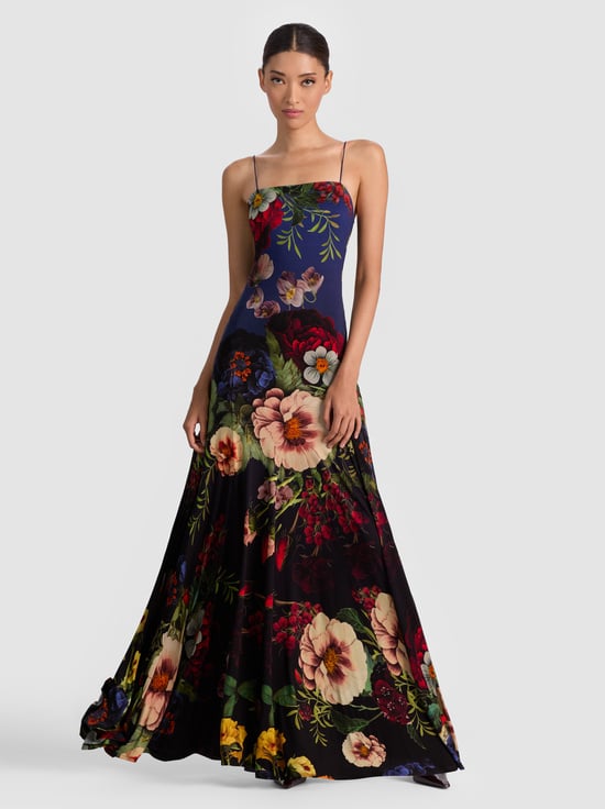 MAGIC GARDEN GRADIENT-AUGUSTA MAXI DRESS