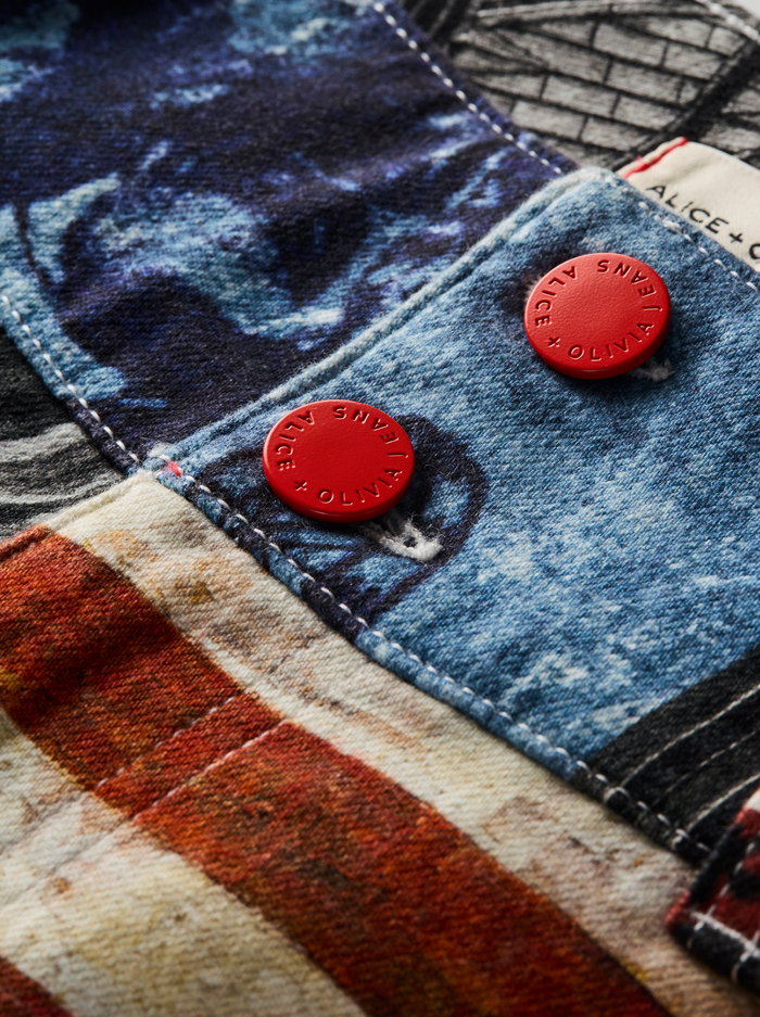 KAI LOW RISE PRINTED JEAN - OPEN ROAD image 1 - ALICE + OLIVIA