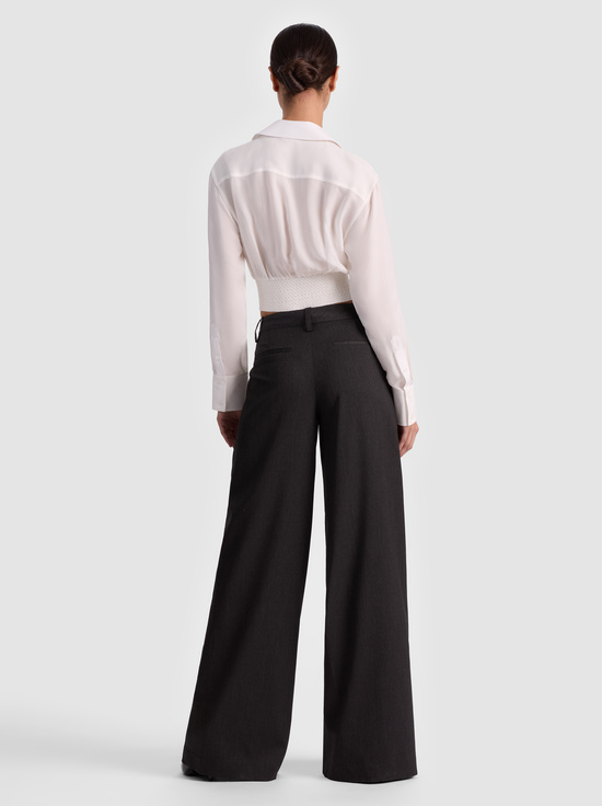 OFF WHITE-EDIE SEAMED CORSET BUTTON DOWN