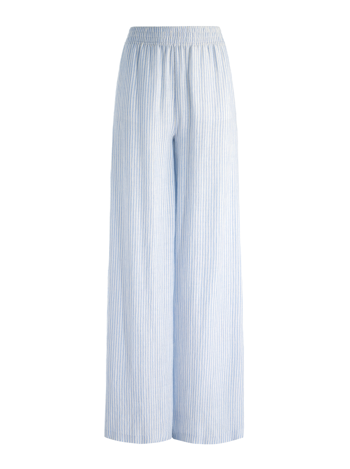 KENLEY PALAZZO PANT - OFF WHITE/BLUE image 5 - Alice And Olivia