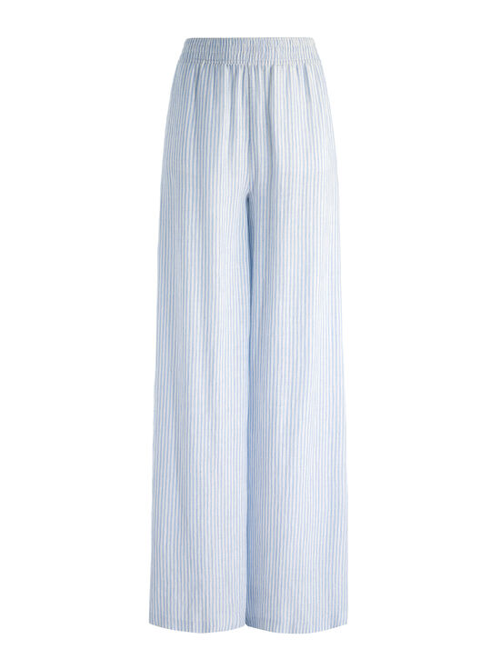 OFF WHITE/BLUE-KENLEY PALAZZO PANT