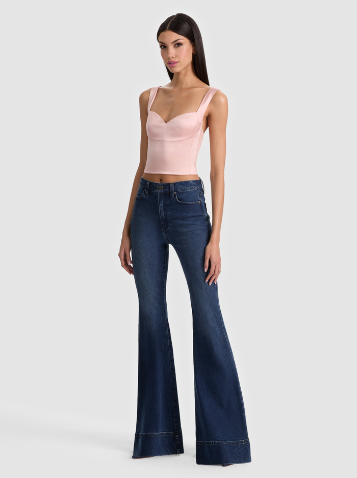 EVE BUSTIER TOP - ENGLISH ROSE image 1 - ALICE + OLIVIA