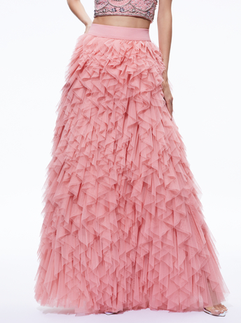 ROSE-KAL RUFFLE GOWN SKIRT