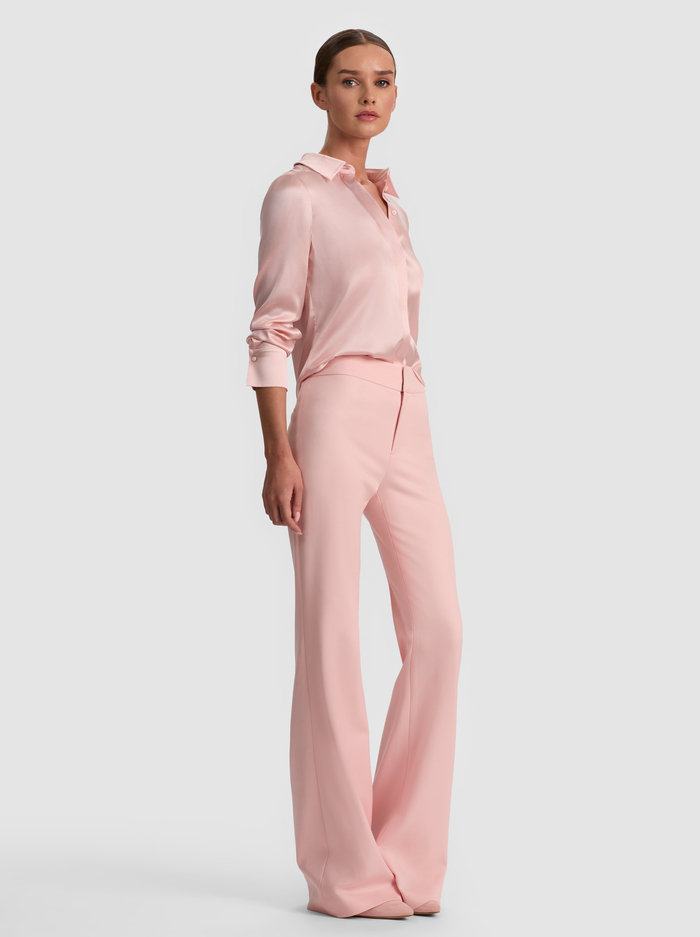 BRADY SLIM BUTTON DOWN - ENGLISH ROSE image 4 - ALICE + OLIVIA