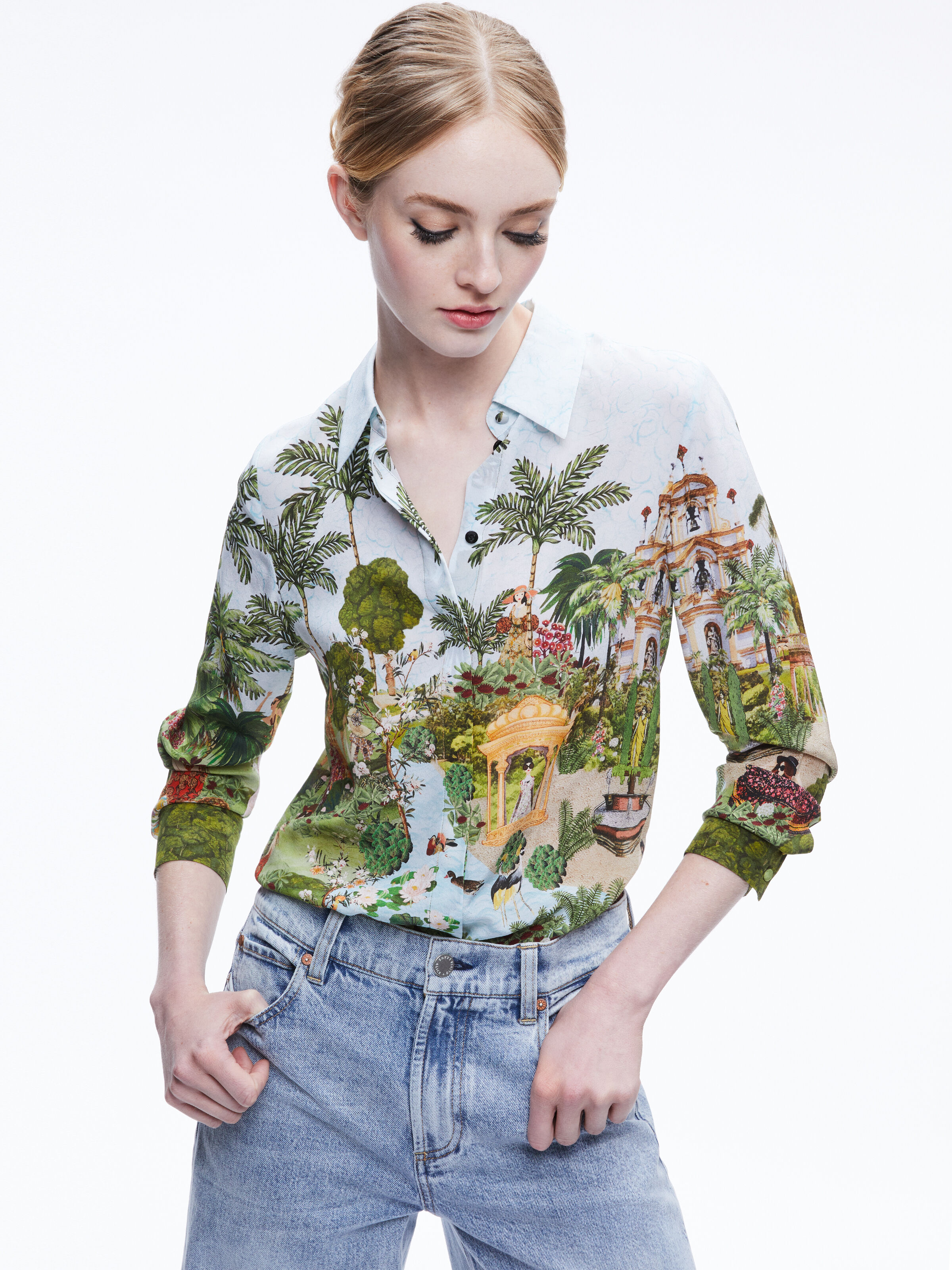 Alice and olivia willa blouse deals