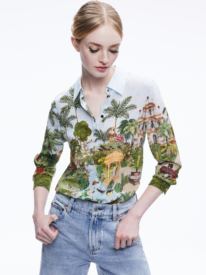 WILLA SILK BLOUSE - COUTURE PALACE - Alice And Olivia