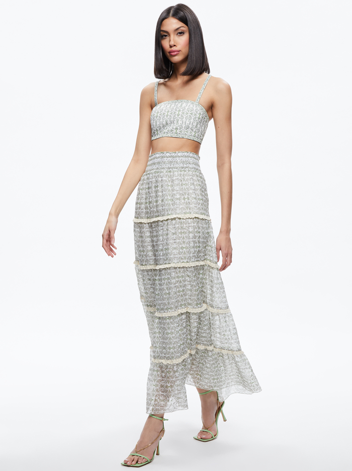 AISHA TIERED MAXI SKIRT - REPUBLIC GEO image 4 - Alice And Olivia
