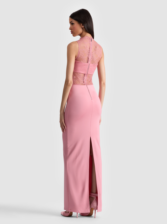 NICHOL LACE MAXI DRESS - DUSTY ROSE image 2 - Alice And Olivia