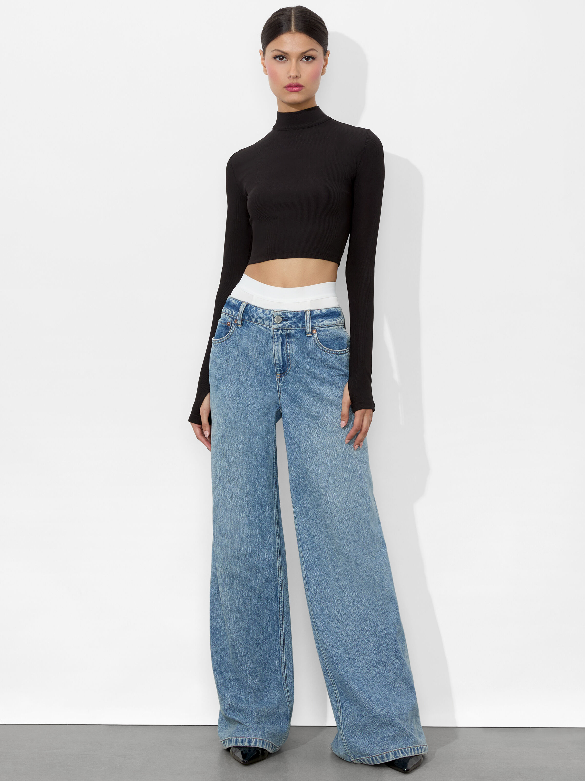 【１着でも送料無料】 Delaina Layered Olivia + Alice | Black/black In Top トップス