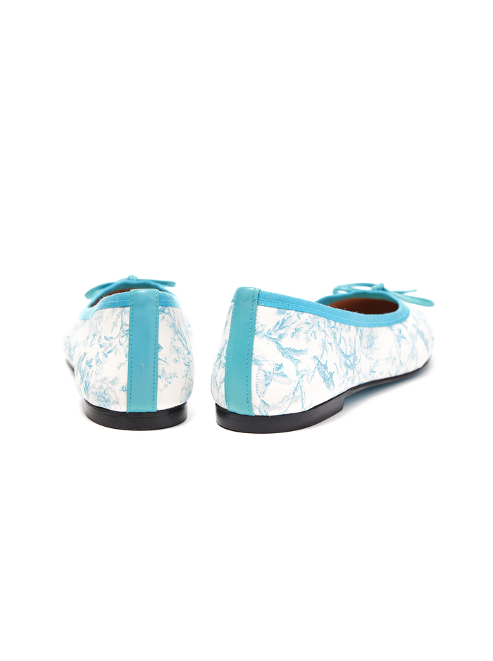 A+O X FRENCH SOLES BALLET FLAT - GREEN FLORAL image 1 - Alice And Olivia