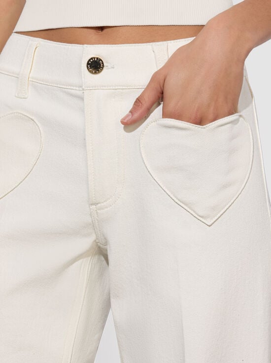 VANILLA-SLAY HEART FRONT JEAN