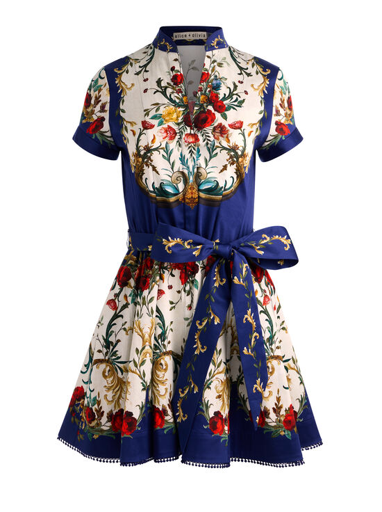 GILDED ROSE-LUCY MINI SHIRT DRESS