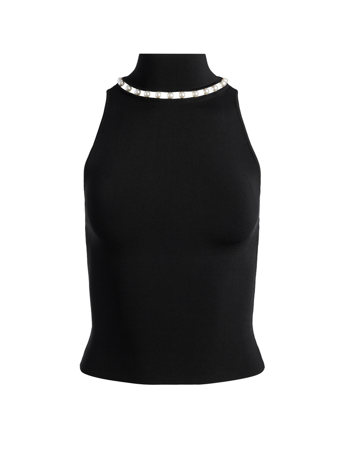 ANNALEE MOCK NECK TOP - BLACK image 5 - Alice And Olivia