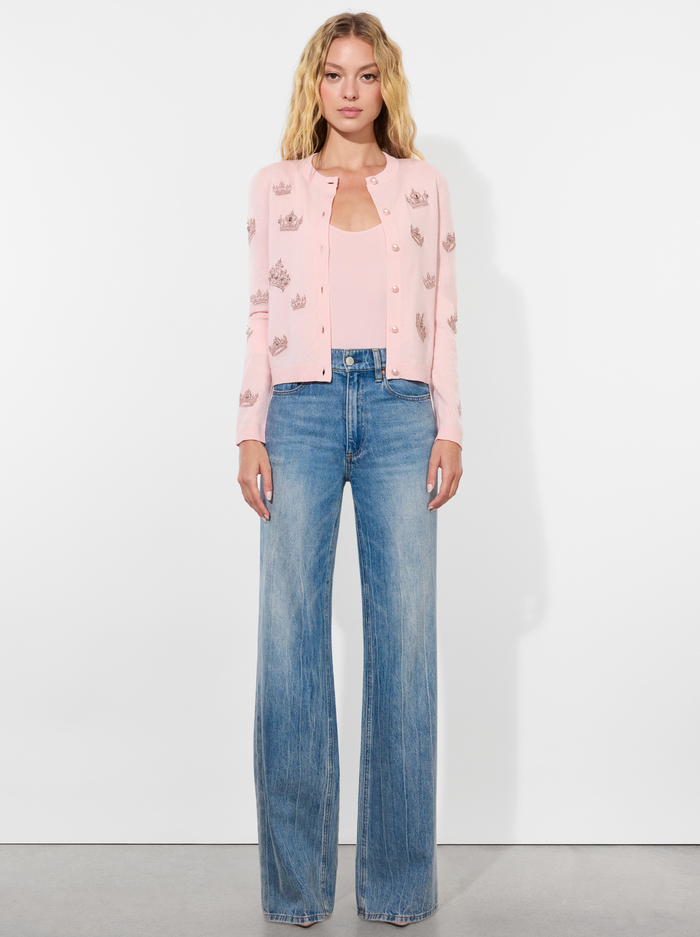 RUTHY CARDIGAN - PEARL BLUSH image 5 - Alice And Olivia