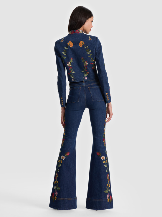 CATHERINE DARK MULTI-EMERSON DENIM MILITARY JACKET