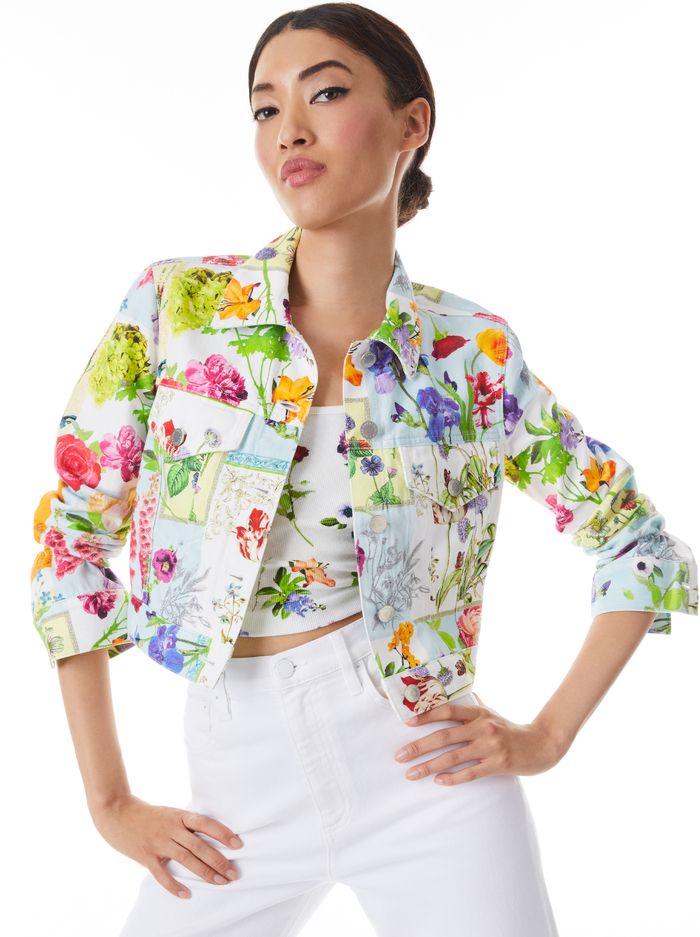 CHLOE BOXY CROPPED JACKET - MAKE A STATEMENT - Alice And Olivia
