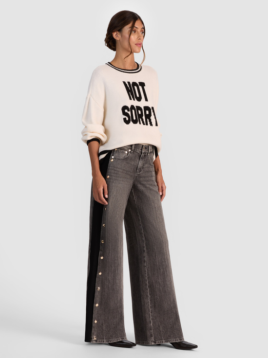 ECRU/BLACK-OGDEN NOT SORRY PULLOVER