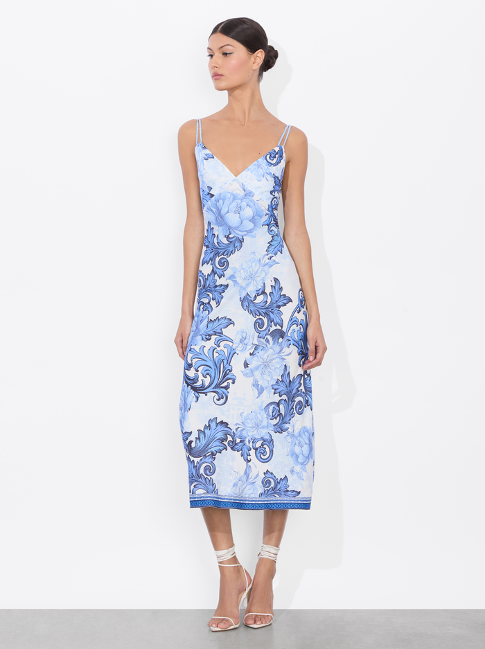 KIRO SLIP DRESS - SCROLL SYMPHONY image 4 - ALICE + OLIVIA