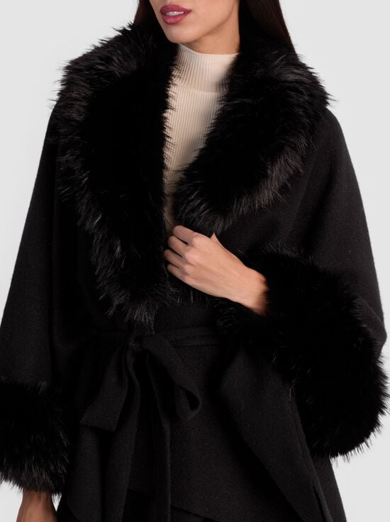 BLACK-JOANNE SWEATER COAT