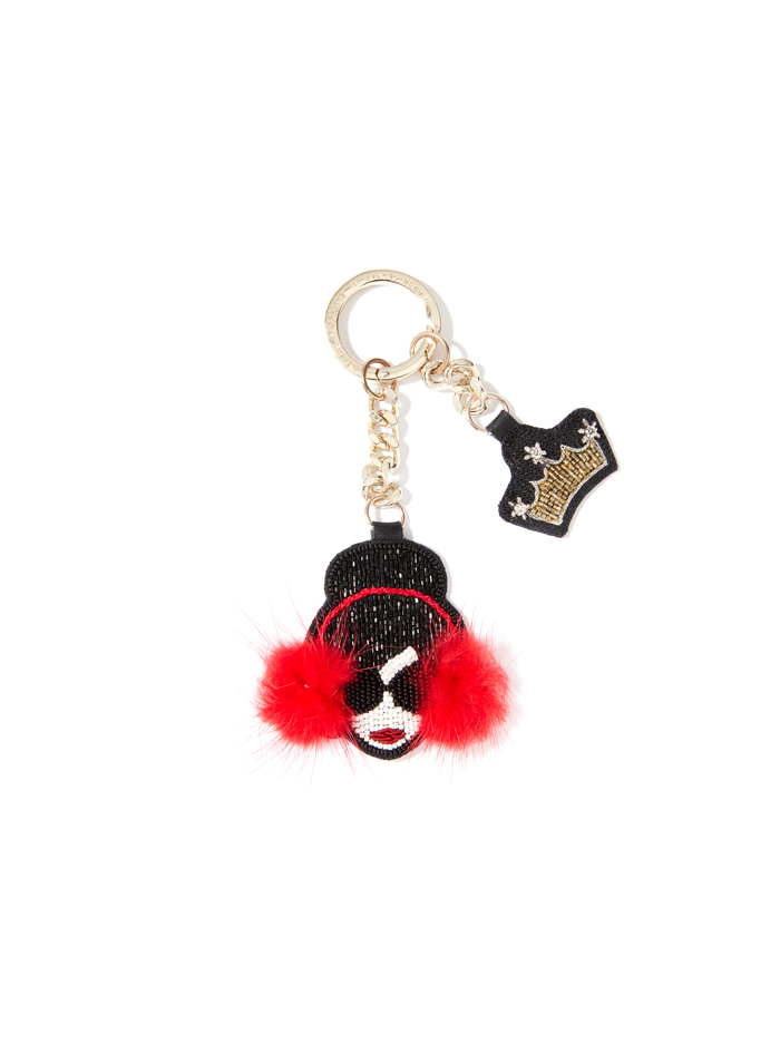 STACE FACE CRYSTAL KEY CHARM - MULTI image 1 - Alice And Olivia