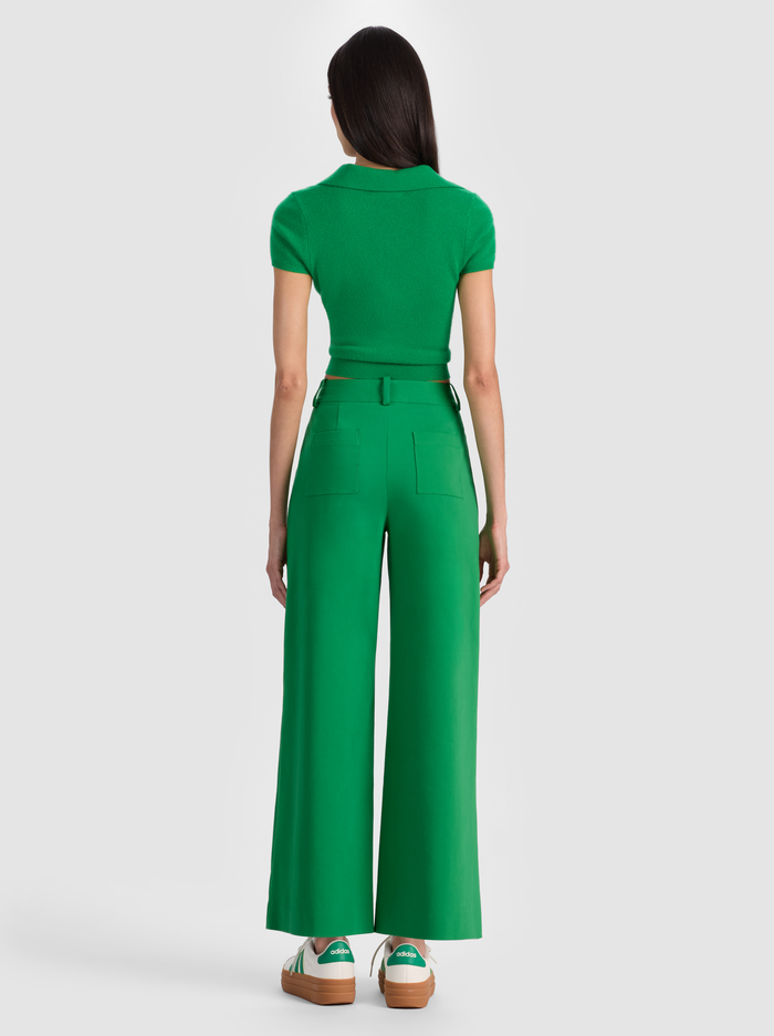ZOE ANKLE TROUSER - GREEN APPLE image 2 - ALICE + OLIVIA