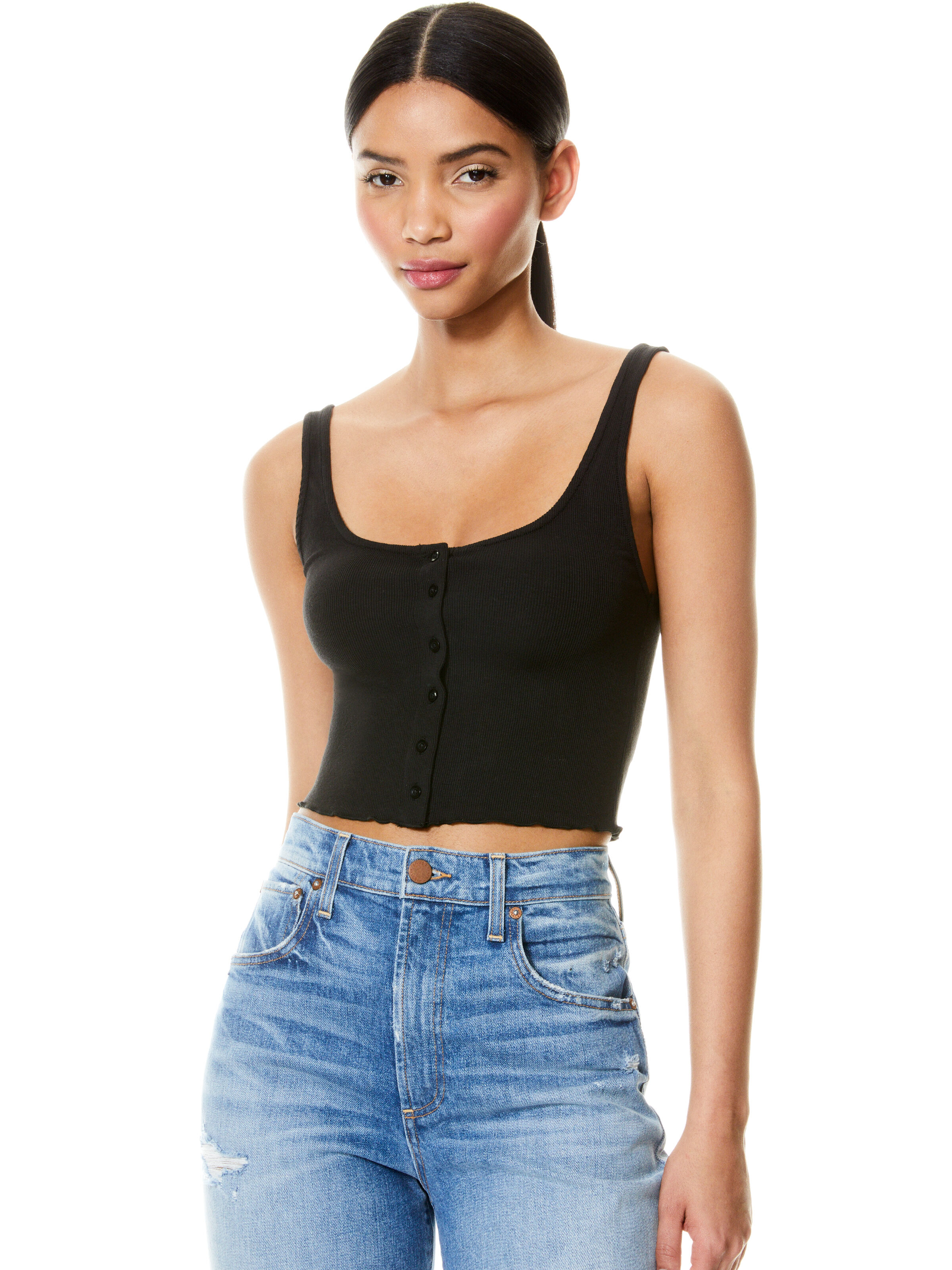Kori Rib Tank Top | Alice And Olivia