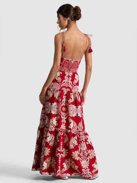 SERENADE DARK CHERRY-MINKA MAXI DRESS