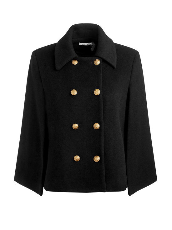 BLACK-REYNALDA MINI CAPE