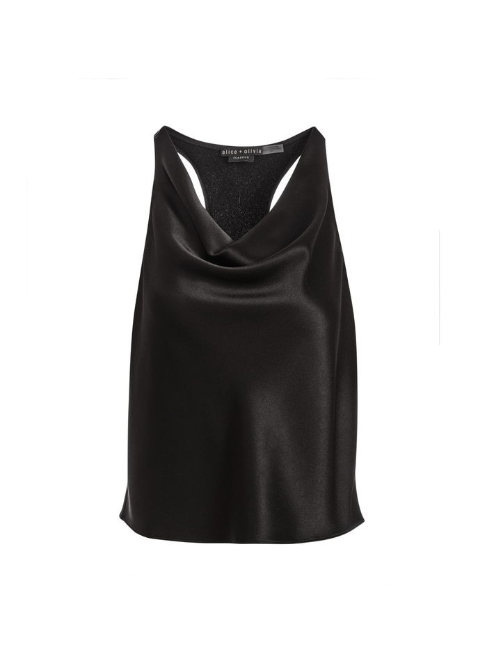HARMON RACERBACK TANK - BLACK image 5 - Alice And Olivia