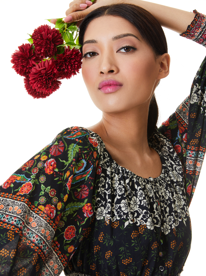 CLEMENTINA TIERED MINI DRESS - PARADISE MULTI image 3 - Alice And Olivia