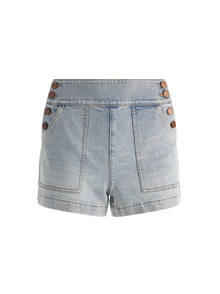 DONALD JEAN SHORT - ROCKSTAR BLUE image 5 - ALICE + OLIVIA