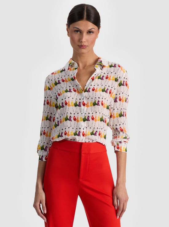 WOMENS DAY-A+O X GRETCHEN ROEHRS WILLA SILK BLOUSE