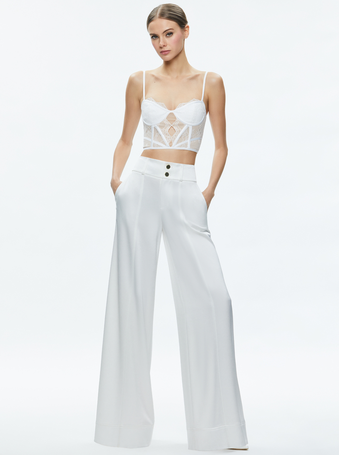 IZZY LACE BUSTIER TOP - OFF WHITE image 2 - Alice And Olivia