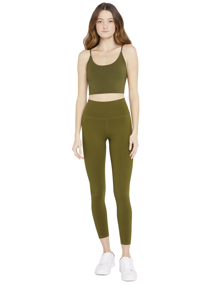 AARON HIGH WAISTED LEGGING - OLIVE image 2 - Alice And Olivia