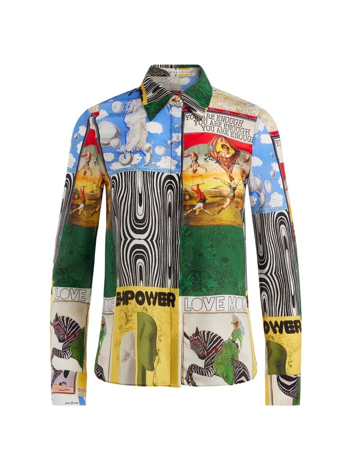 WILLA SILK BLOUSE - HAUTE COUTURE image 5 - Alice And Olivia