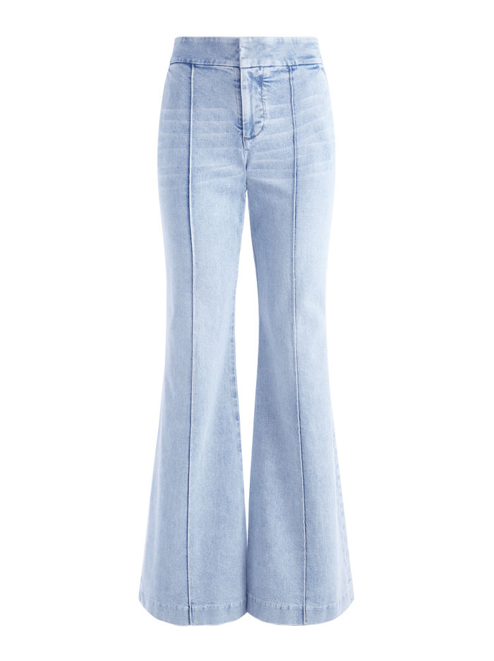 DYLAN HIGH WAISTED WIDE LEG JEAN - ROCKSTAR BLUE image 5 - Alice And Olivia